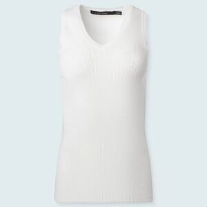 Iris Setlakwe Basic V neck top, ivory size small and medium